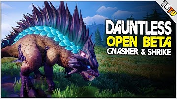DEFEATING THE ROGUE SHRIKE & GNASHER! Dauntless Open Beta Gameplay E1