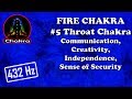 FIRE CHAKRA - 5 Throat/Vishuddha Chakra - Communication, Creativity, Independence, Sense of Security