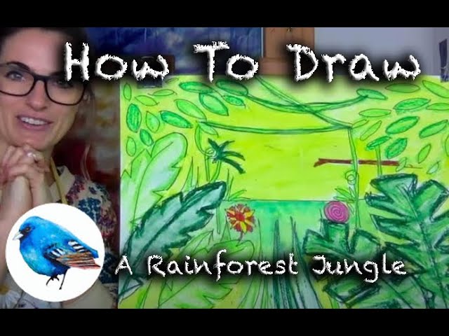 Learn How To Draw A Rain Forest Jungle Step By Step Guide Age 5 Youtube