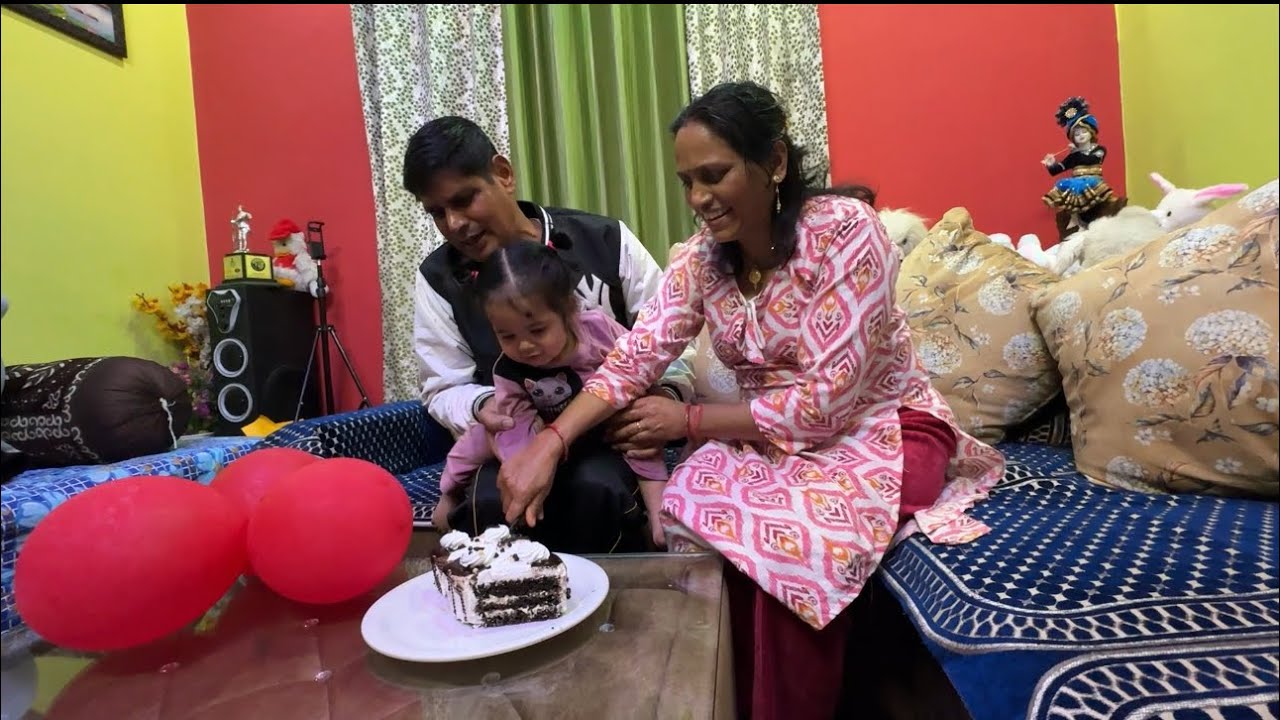 Rudransh ke Chachu ka Virtual Cake Cutting 🎂✨