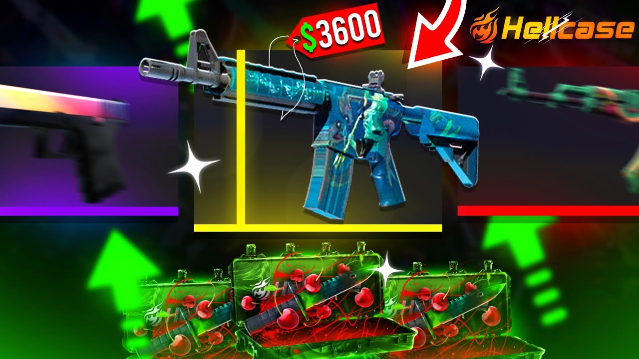 450 DOLAR KASA'DAN 3.600 DOLAR M4A4 POSEIDON KATLADIM! - HELLCASE PROMO CODE