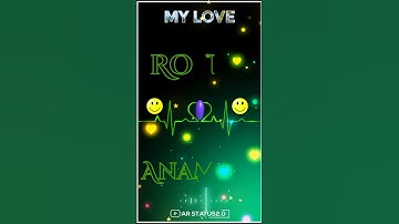 #shorts Rohit love Anamika name status Rohit +Anamika status By AR Status2.0 #ytshorts #status
