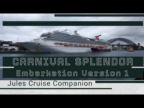 Carnival Splendor Embarkation Sanitised Version @julescruisecompanion Video Thumbnail