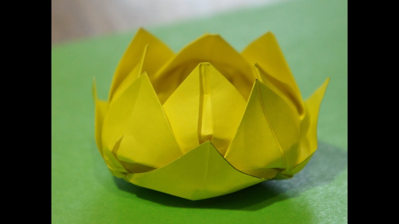 Step By Step Origami For Beginners Water Lily Lotus Flower