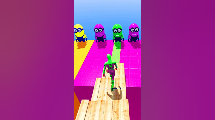 GTA 5 Epic Water Ragdolls | GREEN Spider Man vs Minions jumps\fails EP.434 #gta #shorts #spiderman