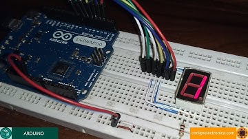 Arduino display 7 segmentos ánodo común