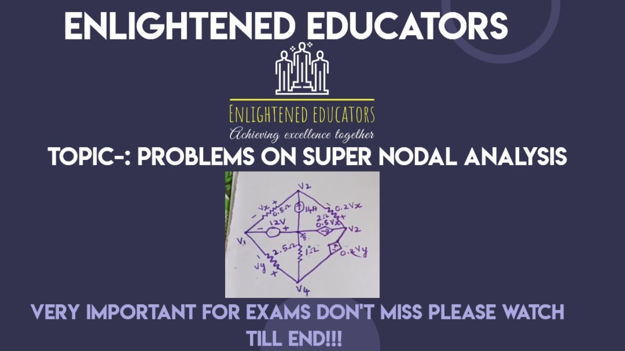 super node analysis problem -1 - YouTube