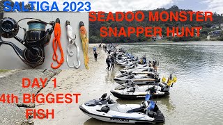 SALTIGA 2023 4th Biggest Fish MONSTER SNAPPER HUNT SEADOO FISHPRO JETSKI FISHING AUCKLAND NEWZEALAND