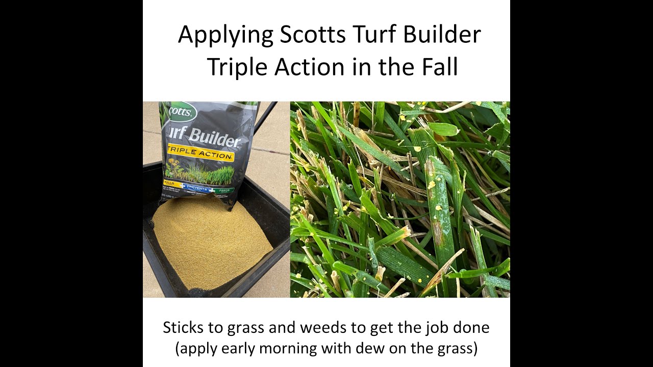 Scotts Turf Builder - Triple Action - YouTube