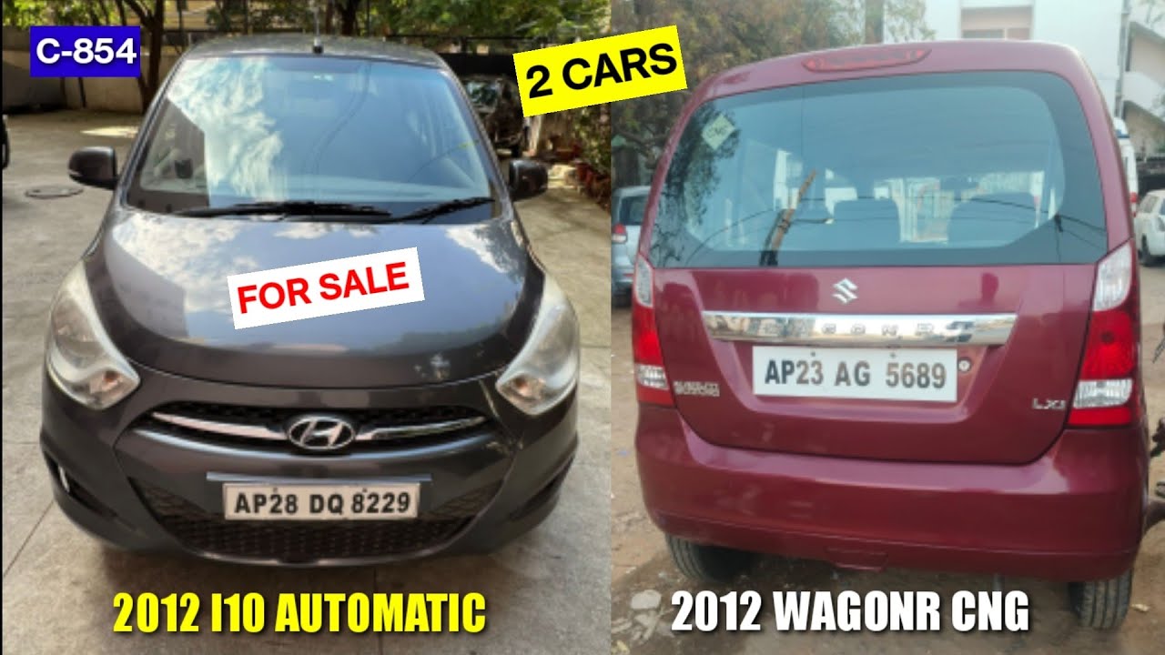 అమ్మకానికి 2 కార్లు..2012 HUNDAI I10 SPORTS | 2012 WAGONR CNG | SINGLE OWNER | 8247501777