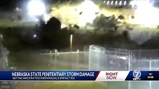 Saturday's severe weather damages Nebraska state prison