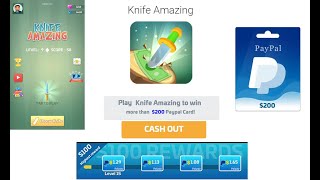 NEW Knife Amazing APP|EARN $200 ON PayPal|تطبيق صادق لتجمع 200$ على ✔البايبال screenshot 1