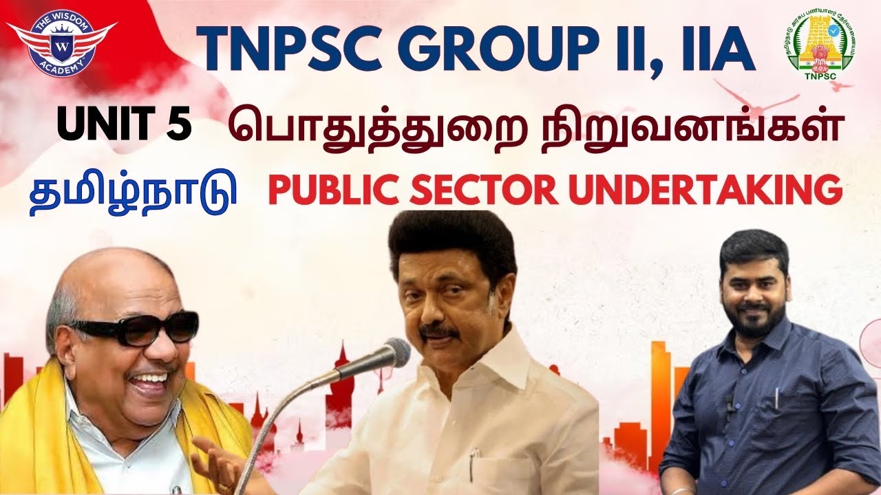 TAMILNADU PSU’s Public Sector Undertakings/ UNIT-5 