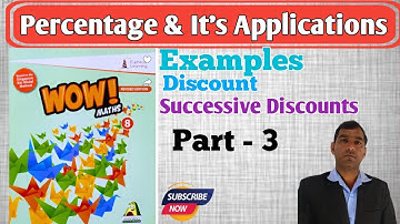 exercise 8.3 examples percentage and its application class 8th wow maths