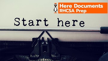 RHCSA 8 - Here Doc   RHEL 8