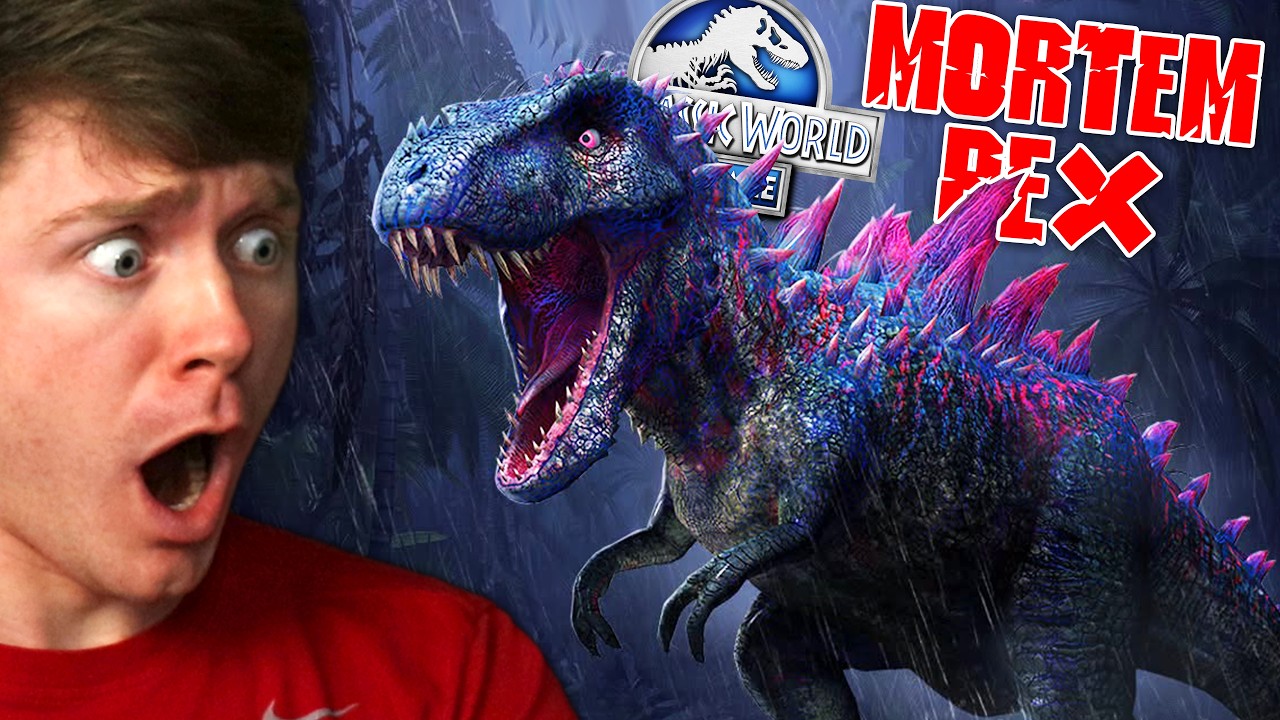 MORTEM REX BOSS BATTLE in JURASSIC WORLD THE GAME!
