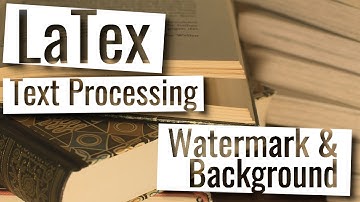 Latex Playlist - Watermarks, background images and custom watermarks