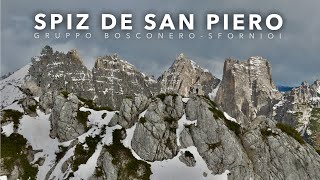 SPIZ DE SAN PIERO da Passo Cibiana | GRUPPO BOSCONERO SFORNIOI - DOLOMITI [4K]