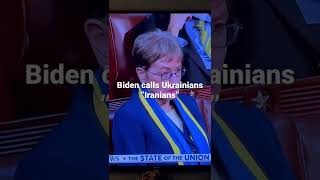 Biden calls the Ukrainians the “Iranians”