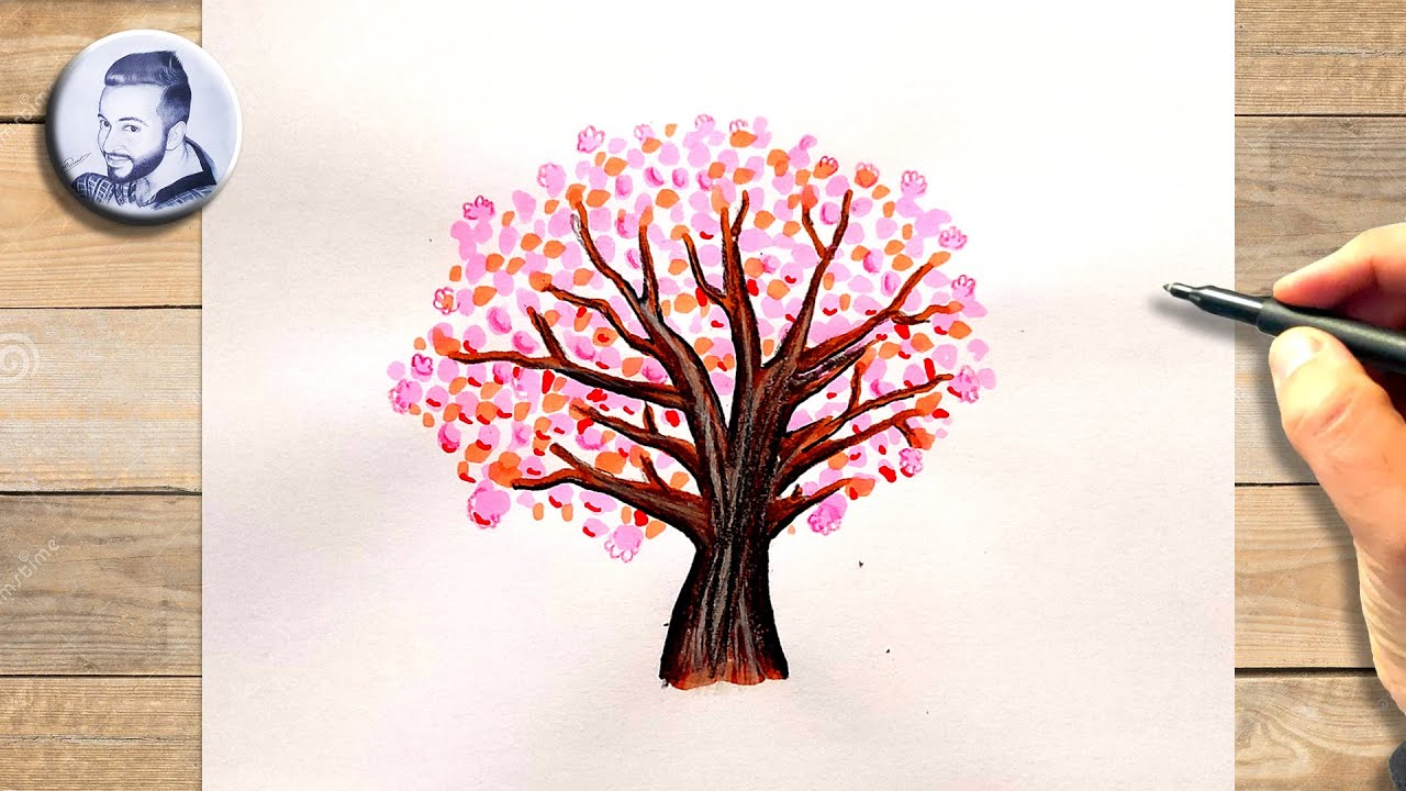 Arbre Cerisier Japonais Dessin Facile www.youtube.com