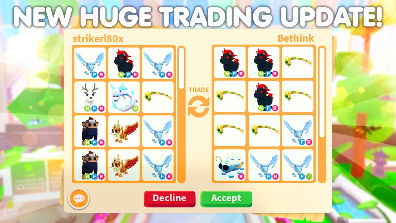 🐍 Trading Improvements Update Notes! 🐍 - Adopt Me!