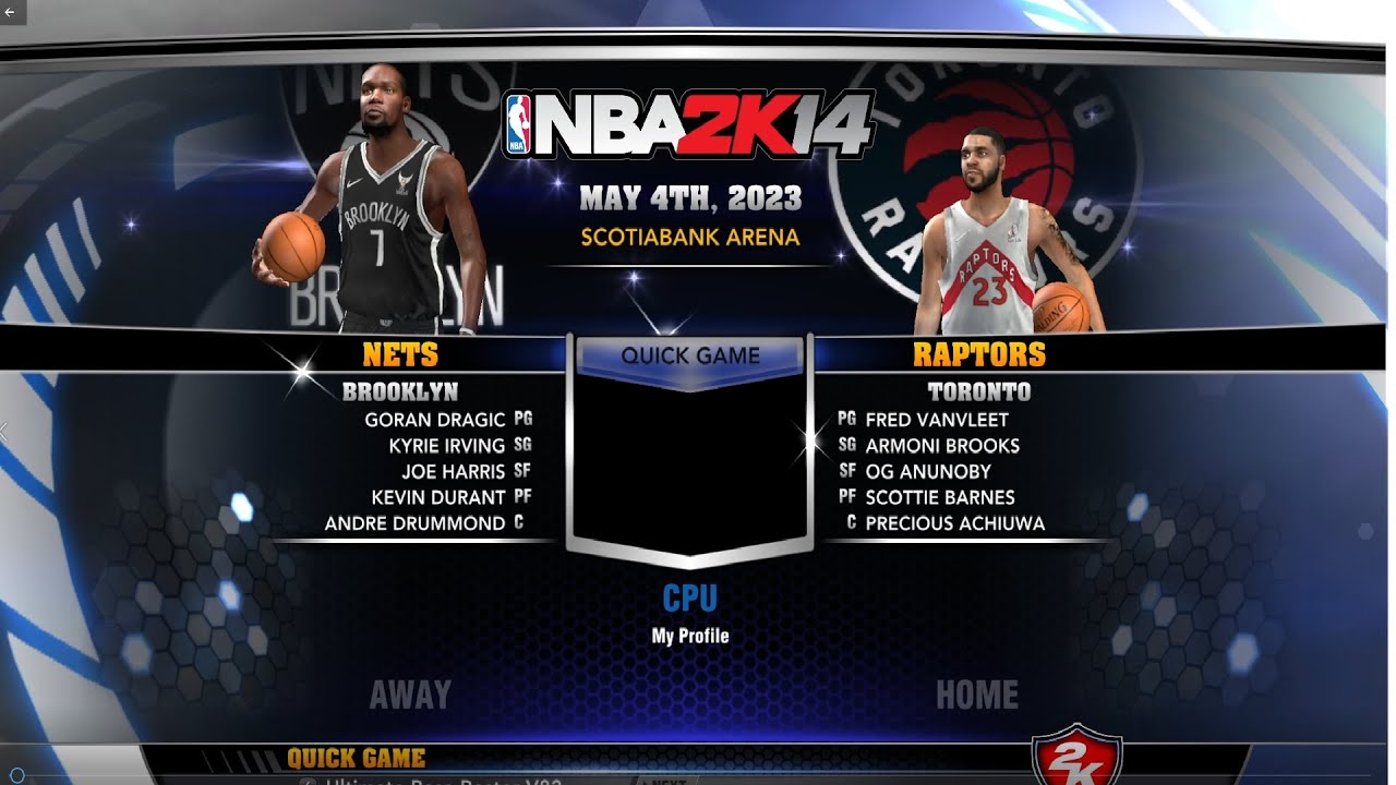 NBA 2k14 Сезон 20212022 второй тур Brooklin Nets Toronto Raptors