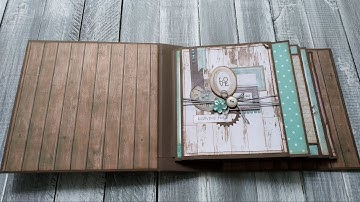 Quick & Easy mini album | 6x6 | For Beginners | Kaisercraft papers