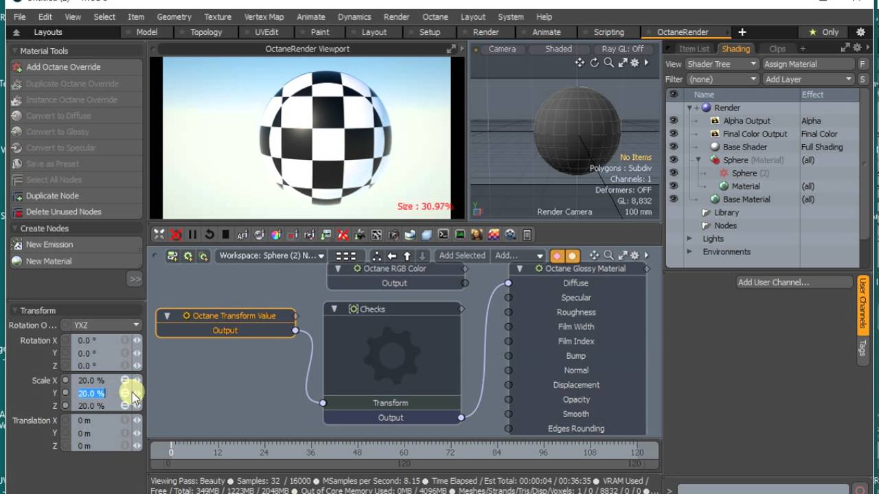 OctaneRender for Modo - Using assemblies in Octane Overrides - YouTube