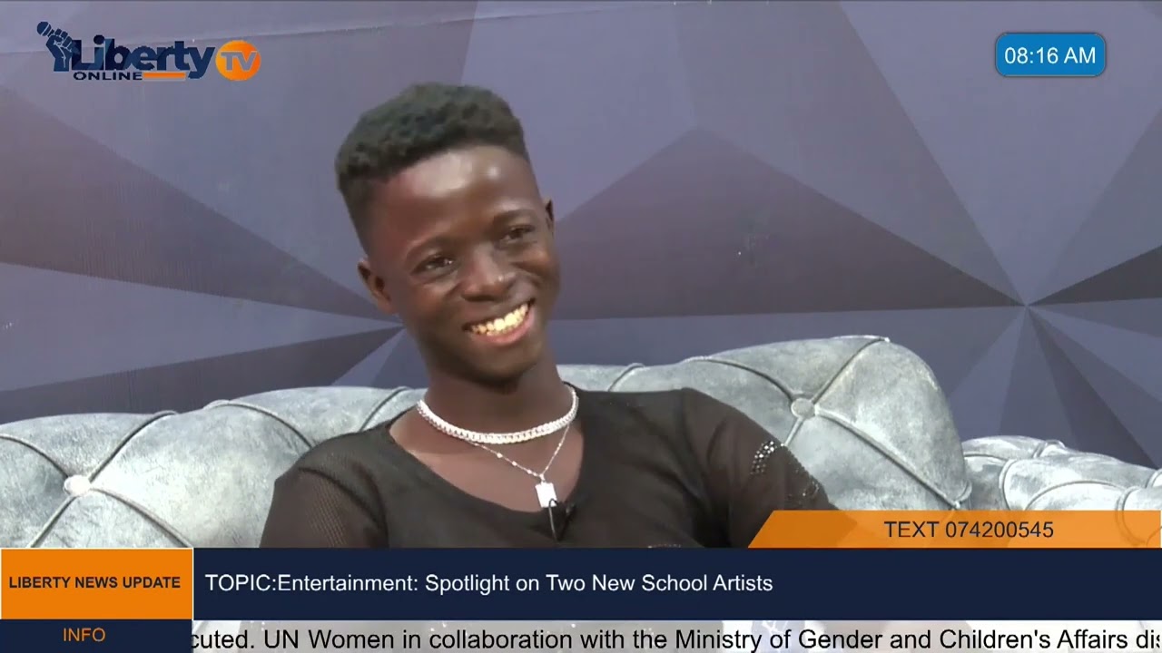 Fastest Sierra Leone upcoming Artist was interview by Liberty Online TV 