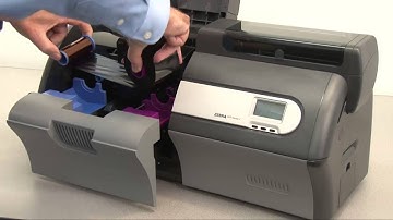 Loading the Ribbon in the Zebra ZXP Series Printer