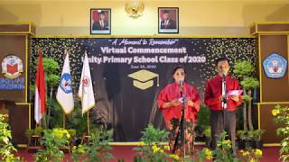 Virtual Commencement Unity Primary School Class of 2020