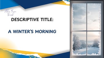 English First Language Descriptive writing: Year 6 : A Winter