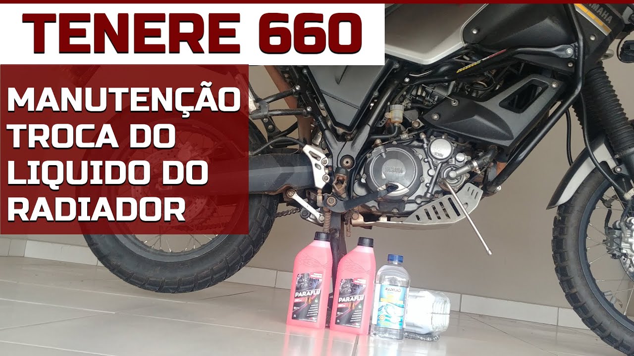 MANUTENÇÃO TENERE 660 - TROCA DO LIGUIDO DE ARREFECIMENTO DO RADIADOR - PASSO A PASSO COMPLETO