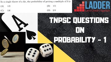 TNPSC Group 4 - Probability in Tamil - Dice Question 1 | LADDER