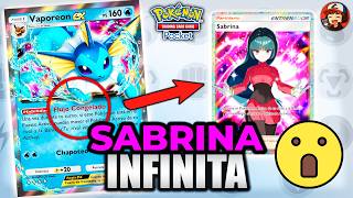 SABRINAS INFINITAS | VAPOREON EX ESTA ROTO | Pokemon TCG Pocket