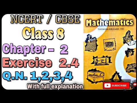 Linear Equation in One Variable | Class 8 Exercise 2.4 Question 1,2,3,4 | NCERT | @mdsirmaths