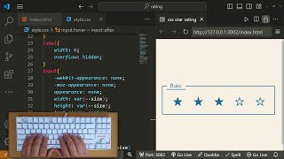 ASMR Coding-Pure CSS Star Rating-No Talking