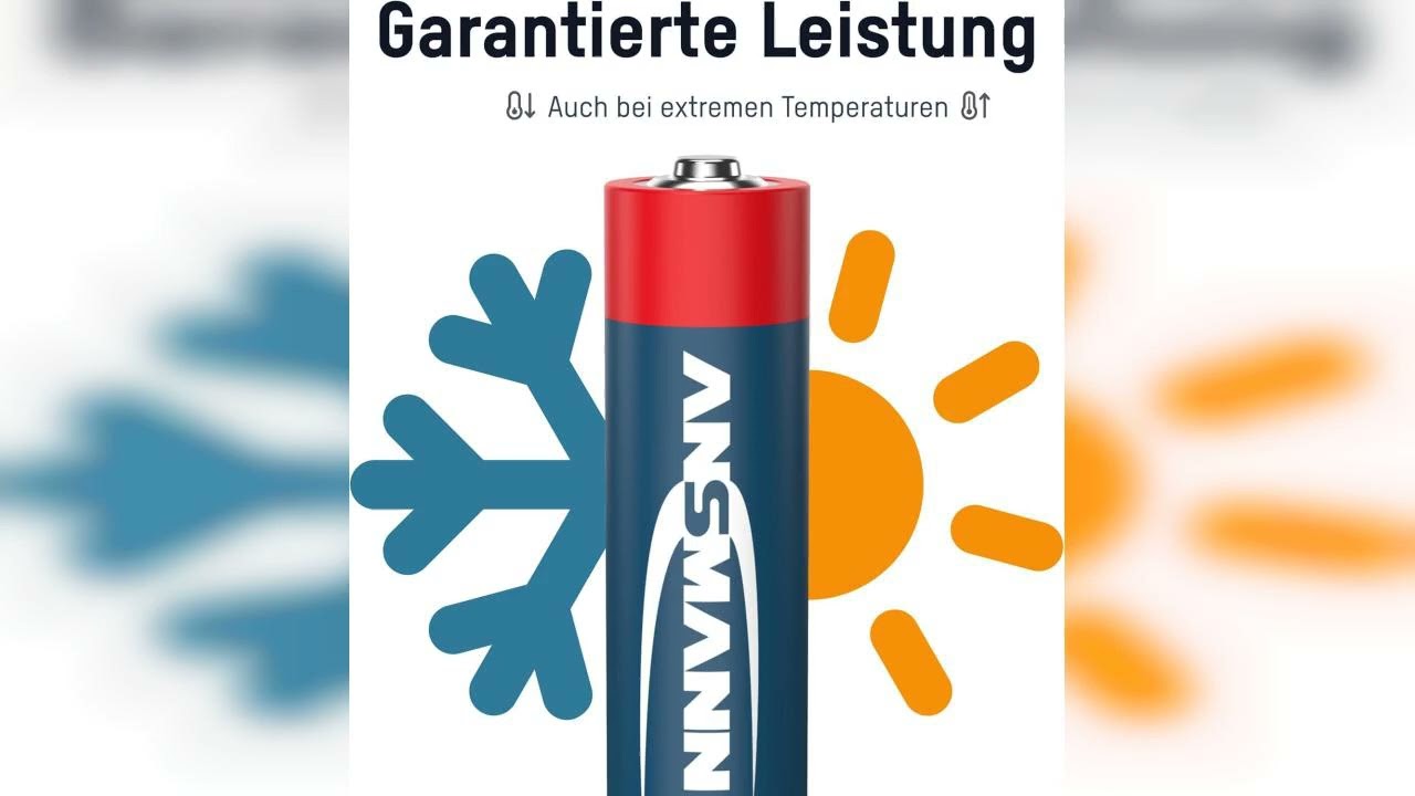 Rezension: ANSMANN Alkaline Batterie Mignon AA / LR06 1.5V / Longlife Alkalibatterie Sparpaket in...