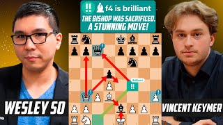 Wesley So *STUNNED* Vincent Keymer with Brilliant Bishop Sacrifice - Titled Tuesday 2022