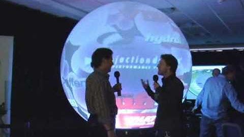 Pufferfish Ad sphere with ProjectionDesign technology ins...