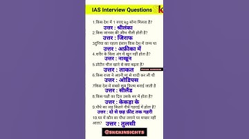 Thumbnail of gk QUESTION in Hindi || general knowledge quiz @SKGkInsights #motivational #success#gk #staticgk