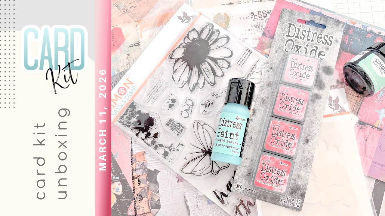 Unboxing the Simon Says Stamp April 2026 Card Kit