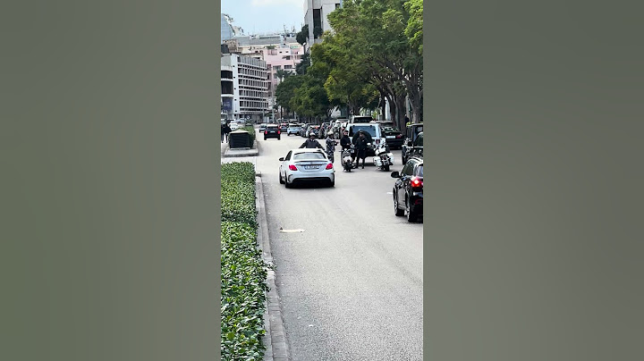 mercedes c63s vs cops in downtown (ENDS BADLY) original video taken by rashedonly