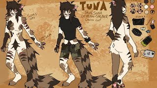 fursona reference sheet speedpaint fursona reference sheet speedpaint