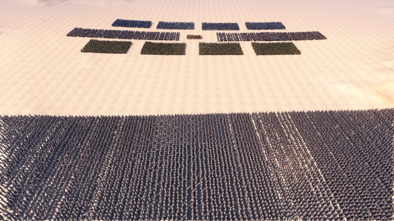 2,000 (ELF, DWARVES, HEAVY KNIGHTS) AGAINST 1,2000 WILD MAN ULTIMATE EPIC BATTLE SIMULATOR UEBS