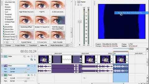 How to make Swimming Effect on Sony Vegas Movie Studio Platinum 9.0