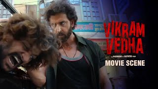 Watch Vedha In Full Action Mode | Vikram Vedha | Movie Scene