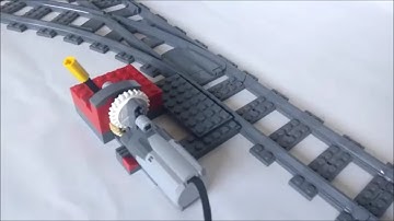 LEGO motorised train switch