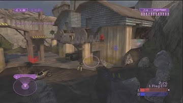 Halo 2 Gameplay - 1 Flag CTF on Zanzibar #2