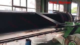 One of the Steps to Produce a Self-Floating Hose--Wrapping Inner Rubber